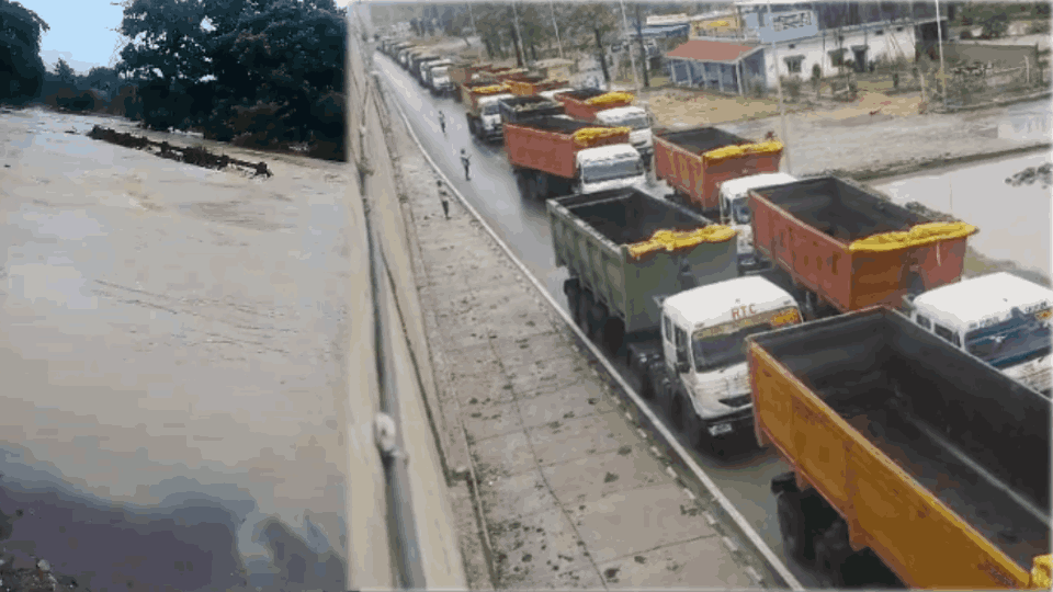 young man died after being swept away while crossing a road due to floods in Korba