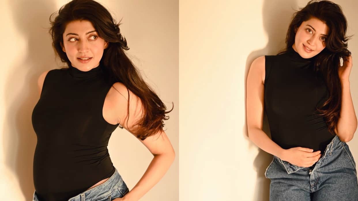 Pranitha Subhash shared beautiful photo for announcing her second pregnancy wrote The pants dont fit anymore