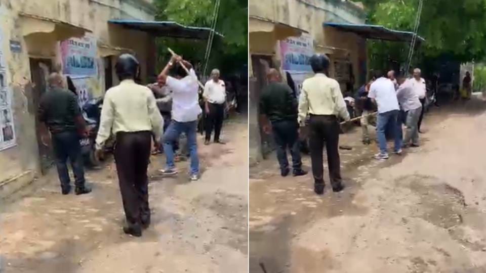 son of former minister beat e-rickshaw driver with  stick In Agra police investigating