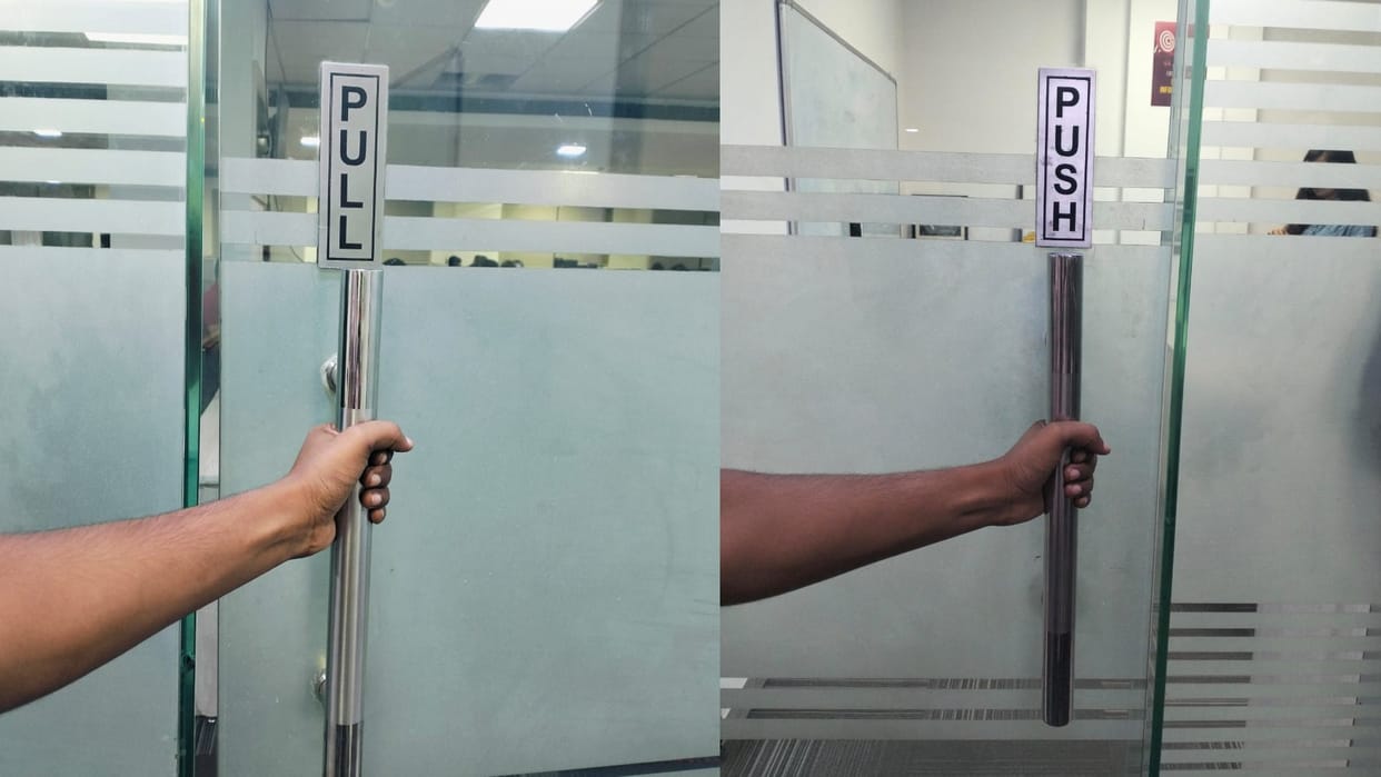 Viral News: here is why we push doors when it says pull