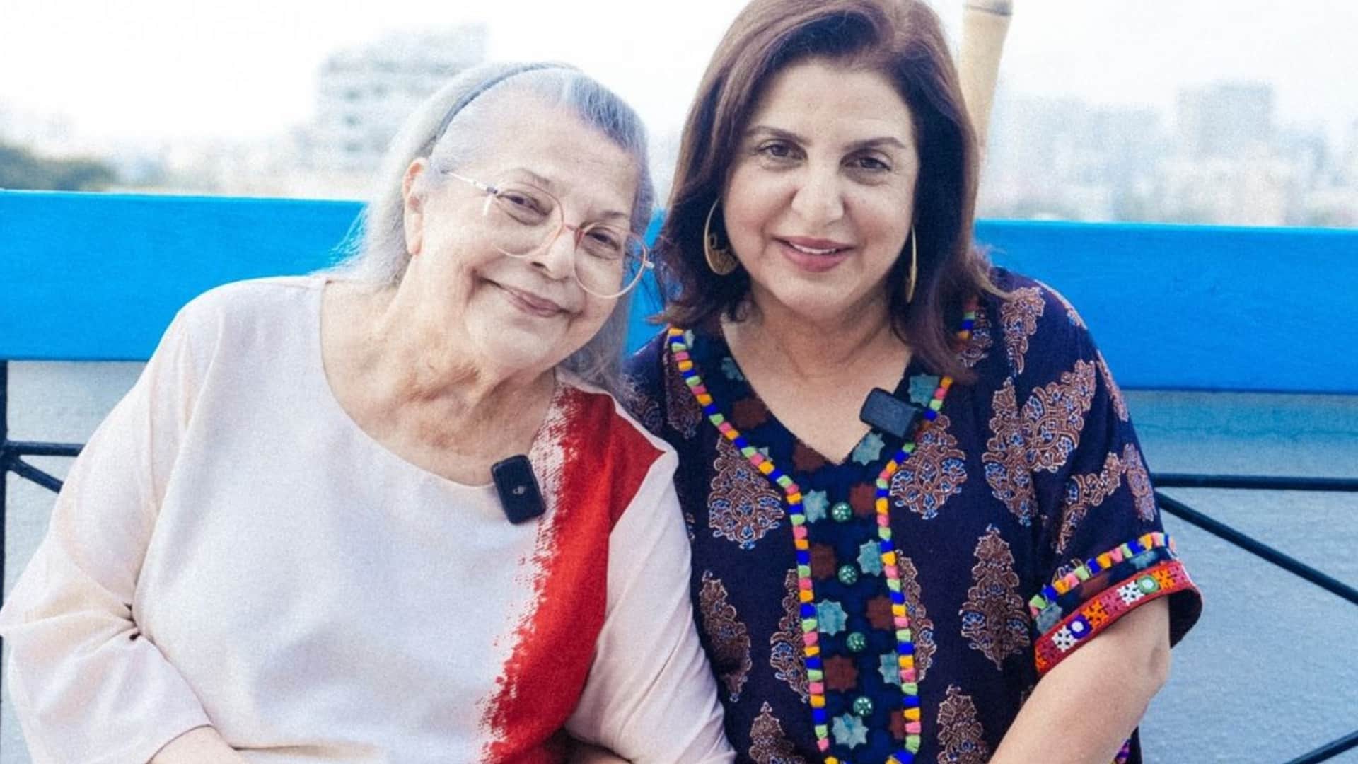 Farah Khan Pens Emotional Note for mother Menaka Irani Death says she is always a part of me