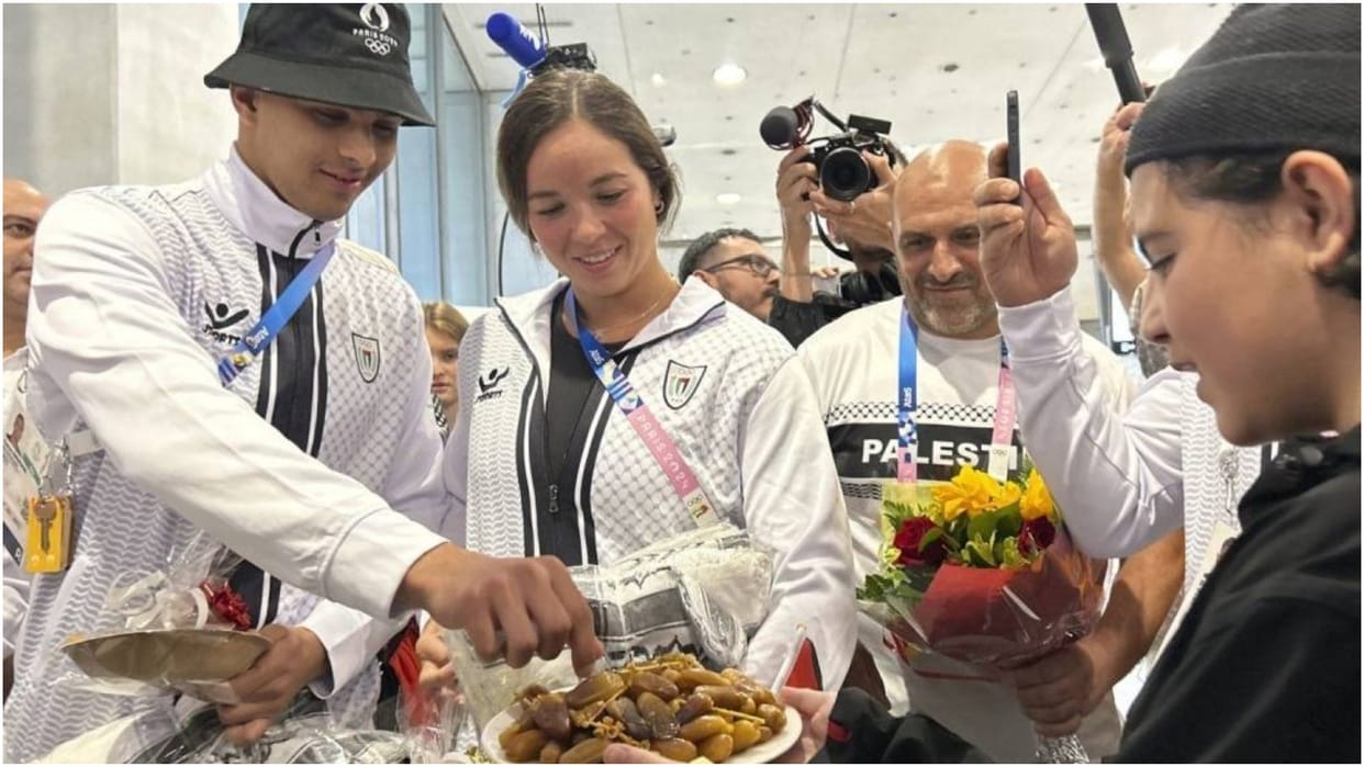 Paris Olympics: Palestine Olympic team received a wonderful welcome upon reaching Paris, welcomed with gifts