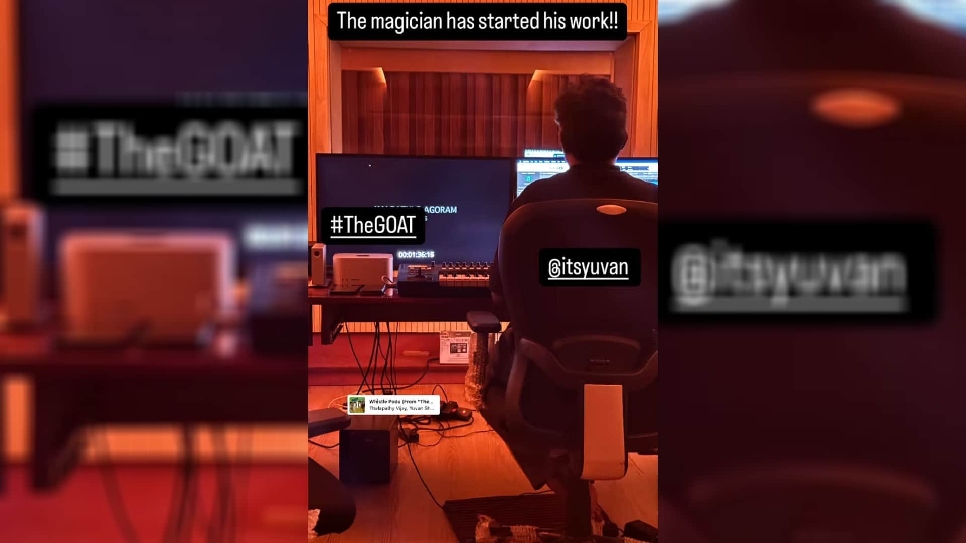 Greatest of All Time director Venkat Prabhu drops pic with Yuvan Shankar Raja starts work on vijay film 3 song