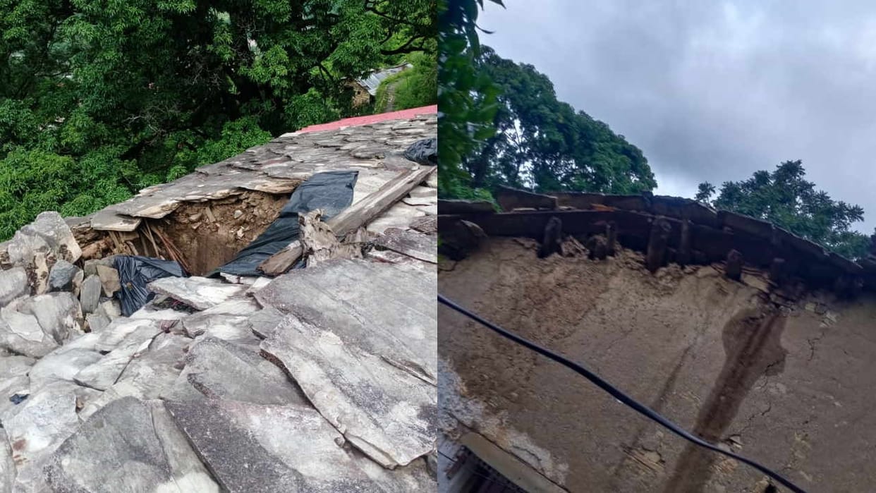 Heavy rains in chamoli Uttarakhand Debris entered houses in  Nandanagar Movement in 50 villages came to a halt
