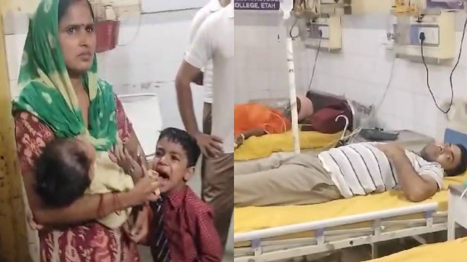 PAC Fallwar did not eat food for eight days in Etah his condition deteriorated admitted to medical college