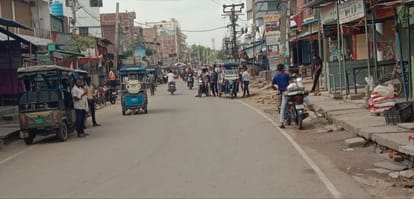Bihar News : nawada market shut down Protest against Adani cm nitish kumar bihar cement factory
