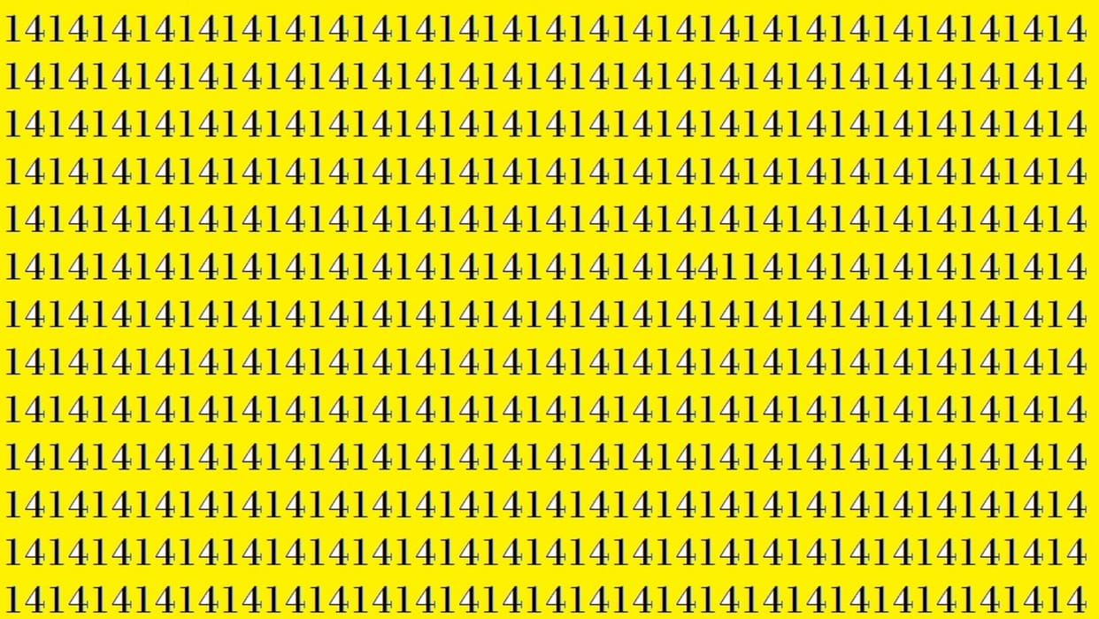 Optical Illusion: Can You Find 41 out of 14 in 15 seconds Viral Puzzle Game