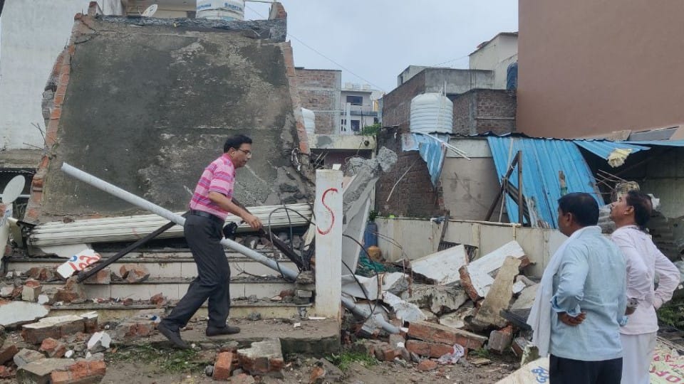 nyay nagar krishnbag colony encroachment removal