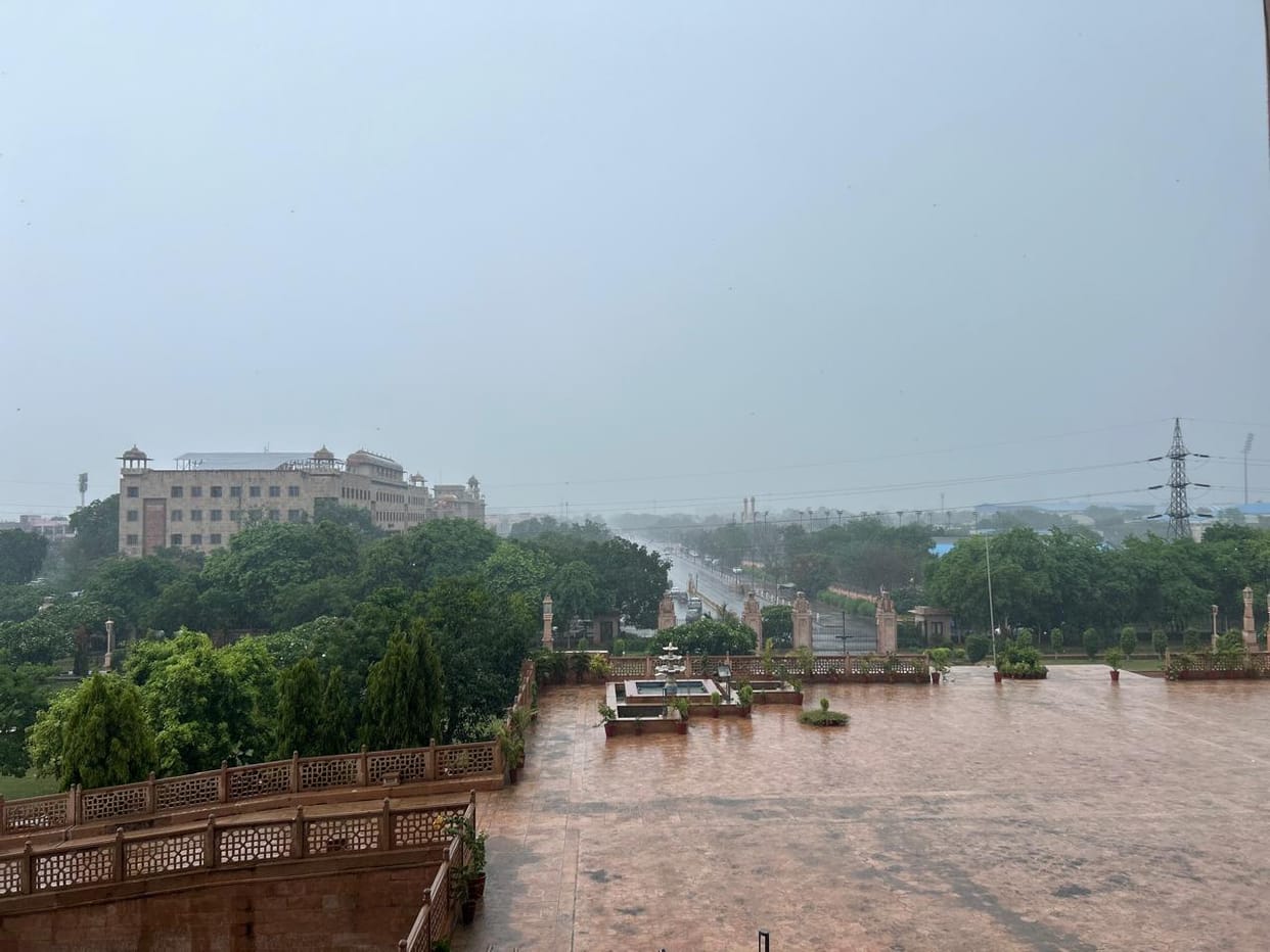 Rajasthan weather today: 5 inches of rain in Banswara, alert of very heavy rain in Ajmer, Bhilwara today