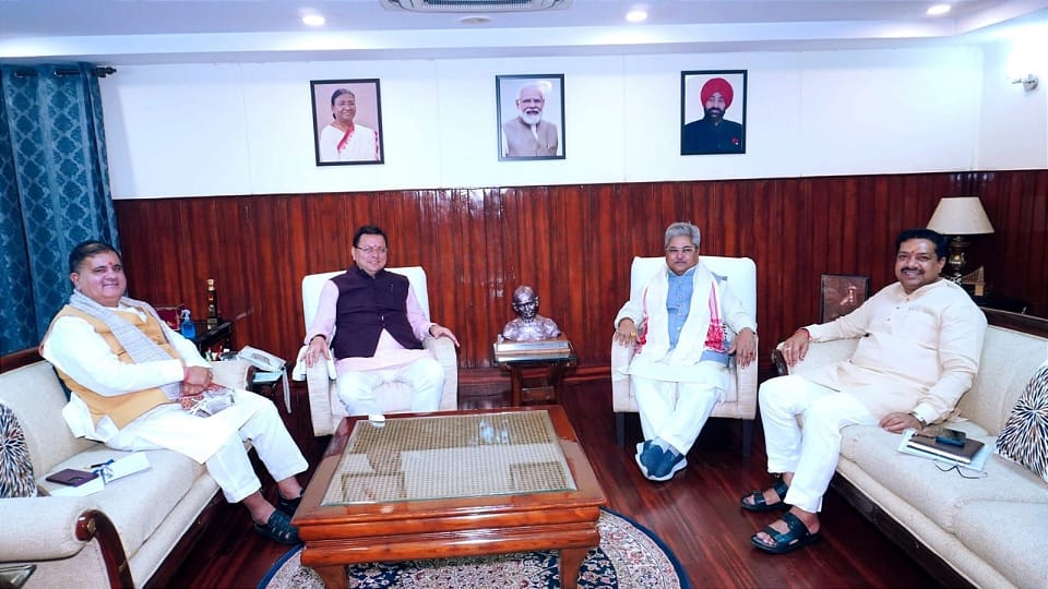 Chief Minister Pushkar Singh Dhami will attend the NITI Aayog meeting