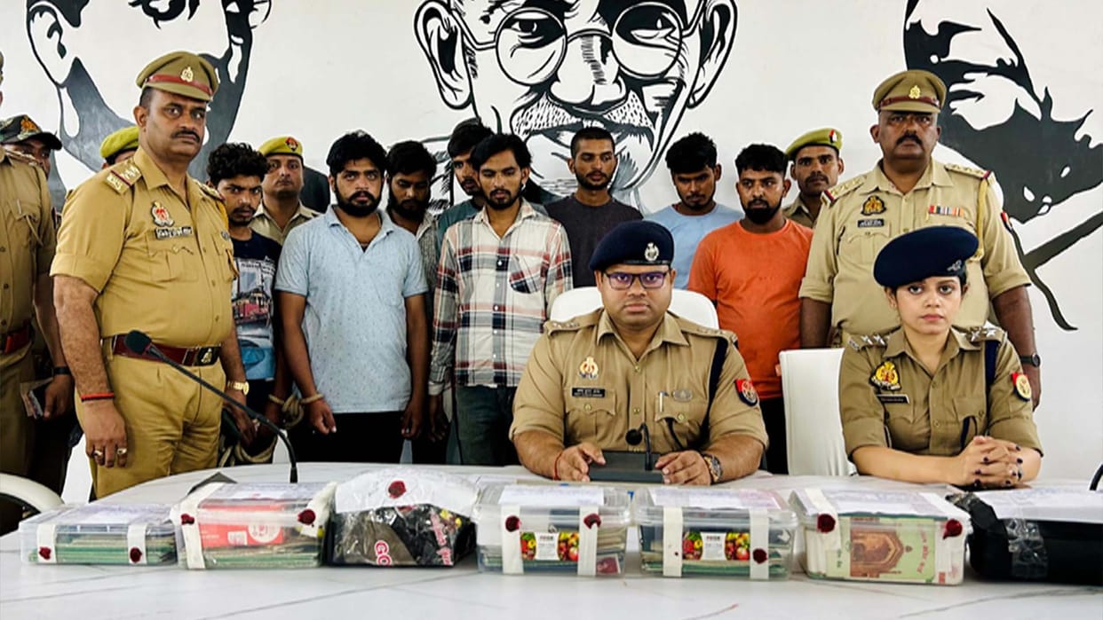 Kannauj: Eight cyber thugs arrested in online fraud of 2.25 crores