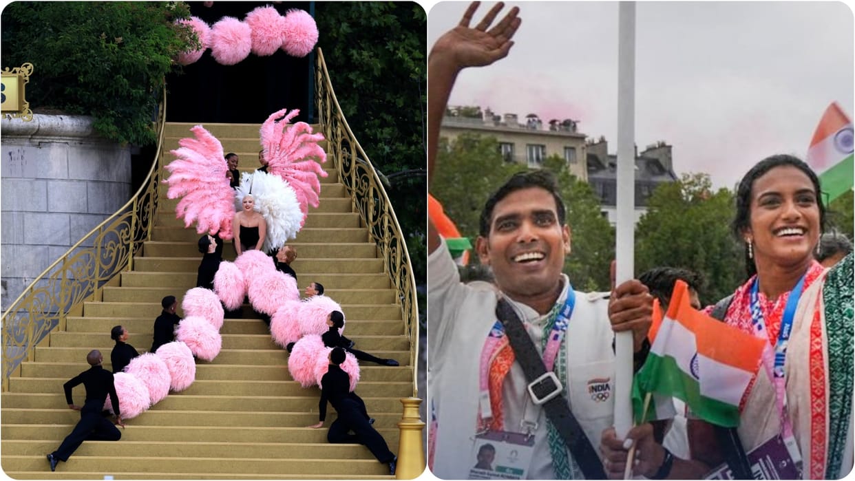 Paris Olympics 2024 Opening Ceremony PV Sindhu Sharath Kamal Flag Bearers for India News in Hindi