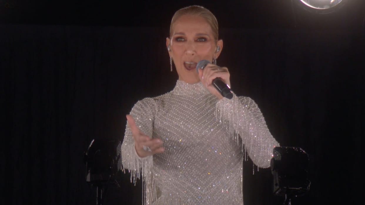 Paris Olympics 2024 celine dion stage comeback sung Hymne A LAmour pay tribute to edith piaf tragic love story