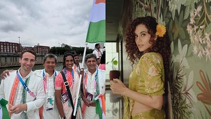 Phir Aayi Haseen Dilruba star Taapsee Pannu shares Mathias Boe Photo waves Indian flag at Paris Olympics 2024