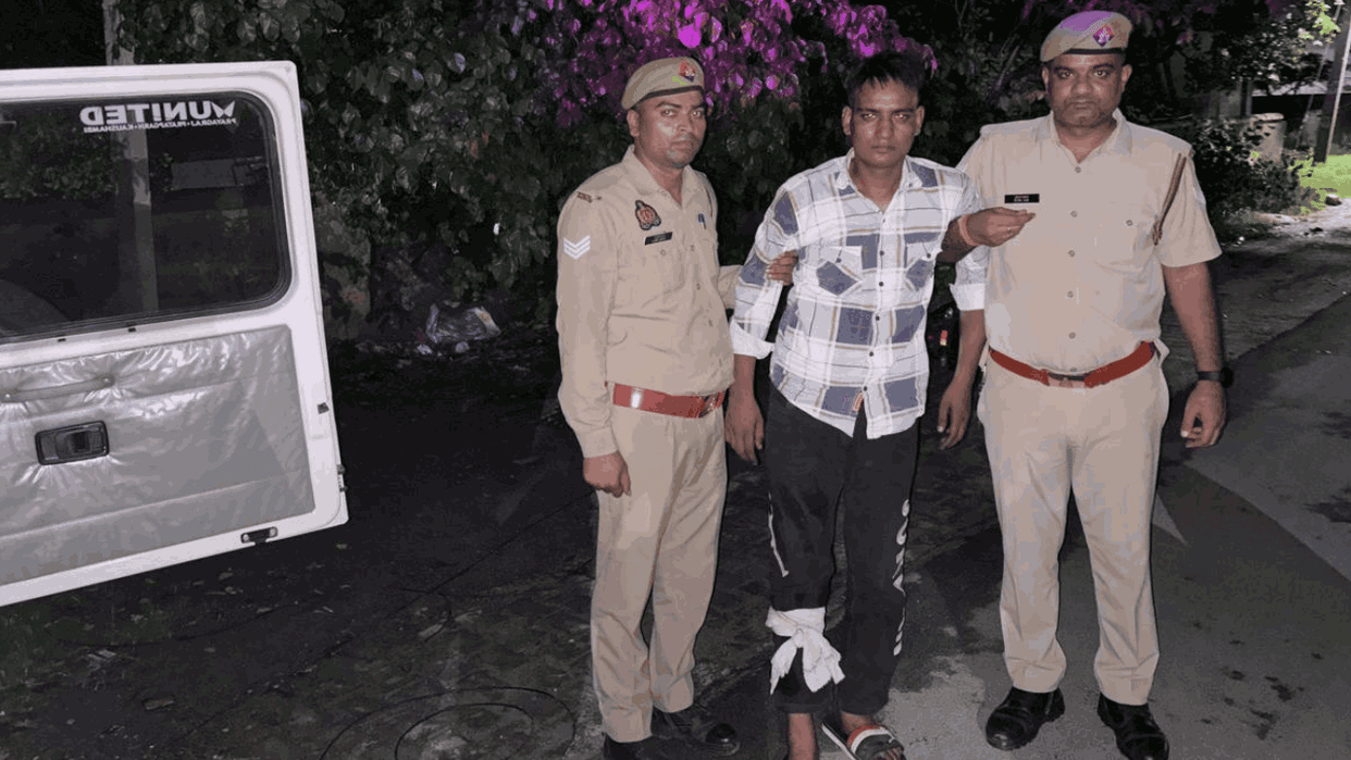police arrested kingpin of robbery and theft in encounter In Sahibabad