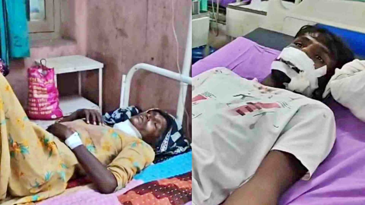 Alwar News: Miscreants attacked a sleeping family in Khairthal