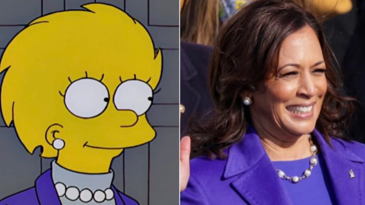 A glimpse of presidential candidate Kamala Harris was seen during the panel of The Simpsons know details
