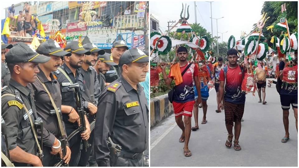 Security of Kanwar Yatra increased, Shiv Chowk of Muzaffarnagar handed over to ATS