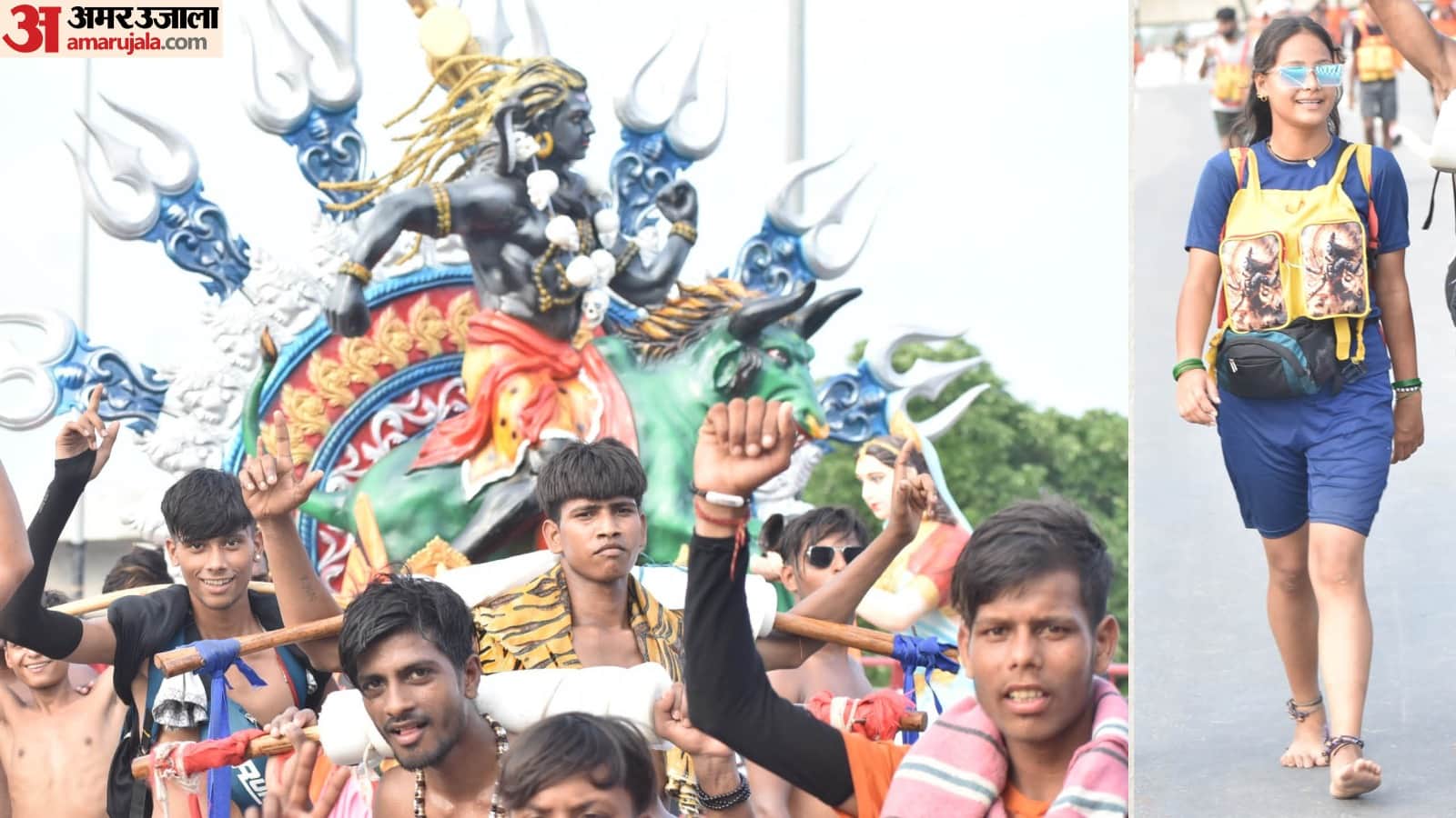 Kanwar Yatra 2024 Lord Shiva Devotees Women Kanvad Yatra Female Kanwariya Photos News in Hindi