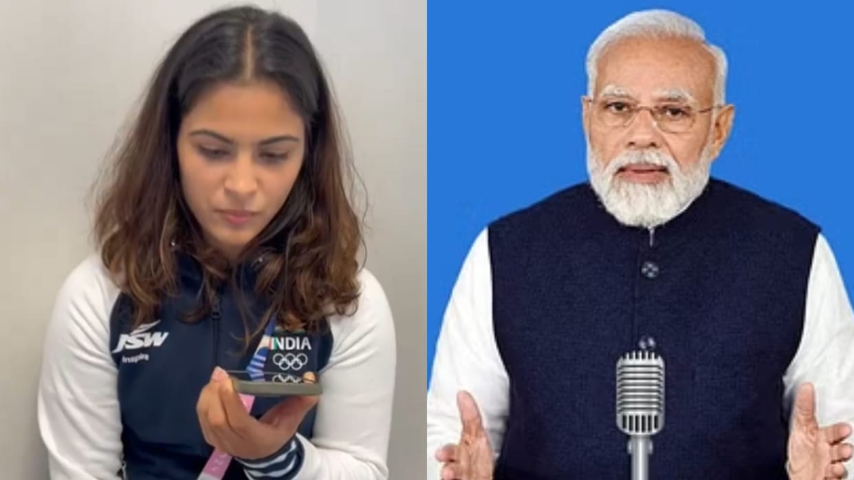 PM Modi-Manu Bhaker: PM Modi spoke to medal winner Manu Bhaker over the phone, shooter expressed gratitude