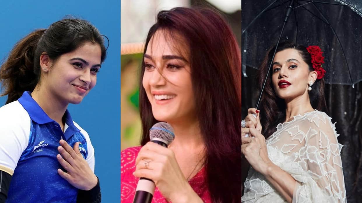 Olympics 2024 Taapsee pannu Preity Zinta celebrated India first medal congratulated Manu Bhaker