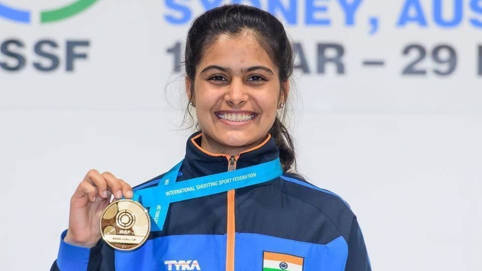 president droupadi mumu pm narendra modi abhinav bindra mansukh mandaviya praises Manu bhaker achievement