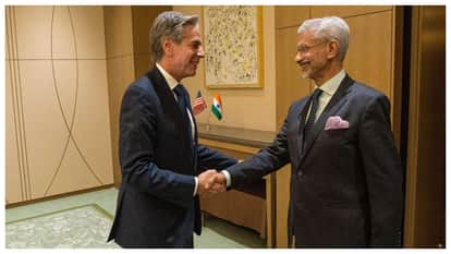 एंटनी ब्लिंकन से मिलते एस जयशंकर