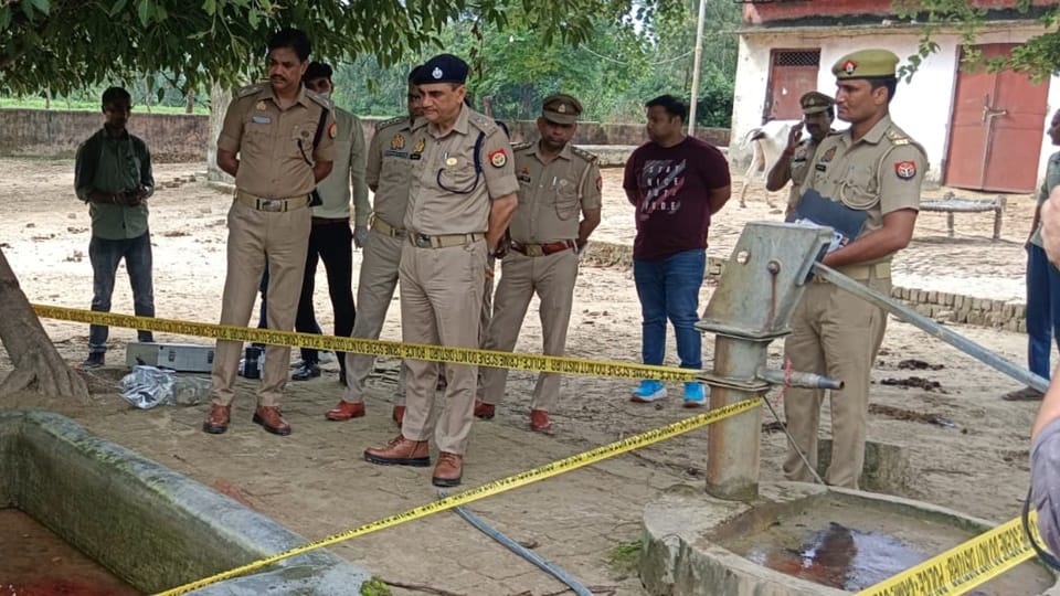 Elderly care taker killed by crushing head in temporary Gaushala in Rampur