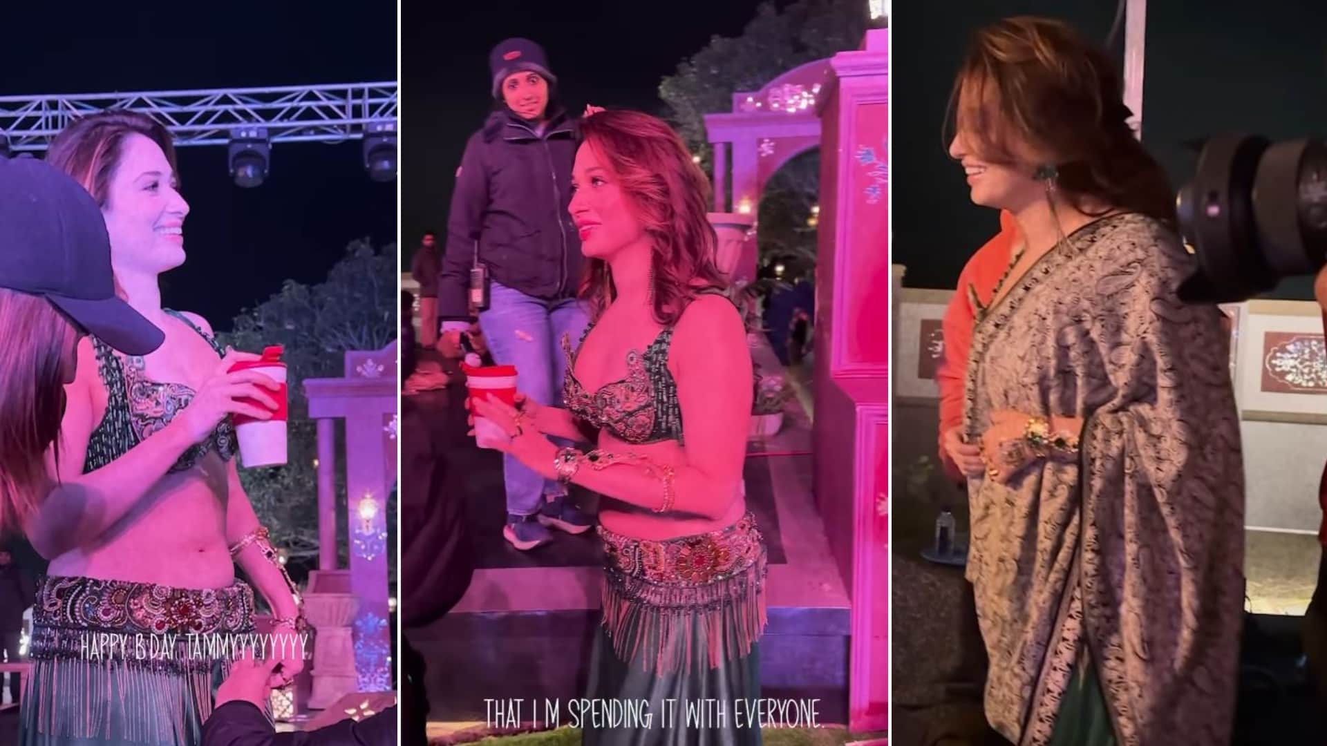 Tamannaah Bhatia shares Stree 2 BTS video of song Aaj ki Raat goes viral forget her birthday WATCH