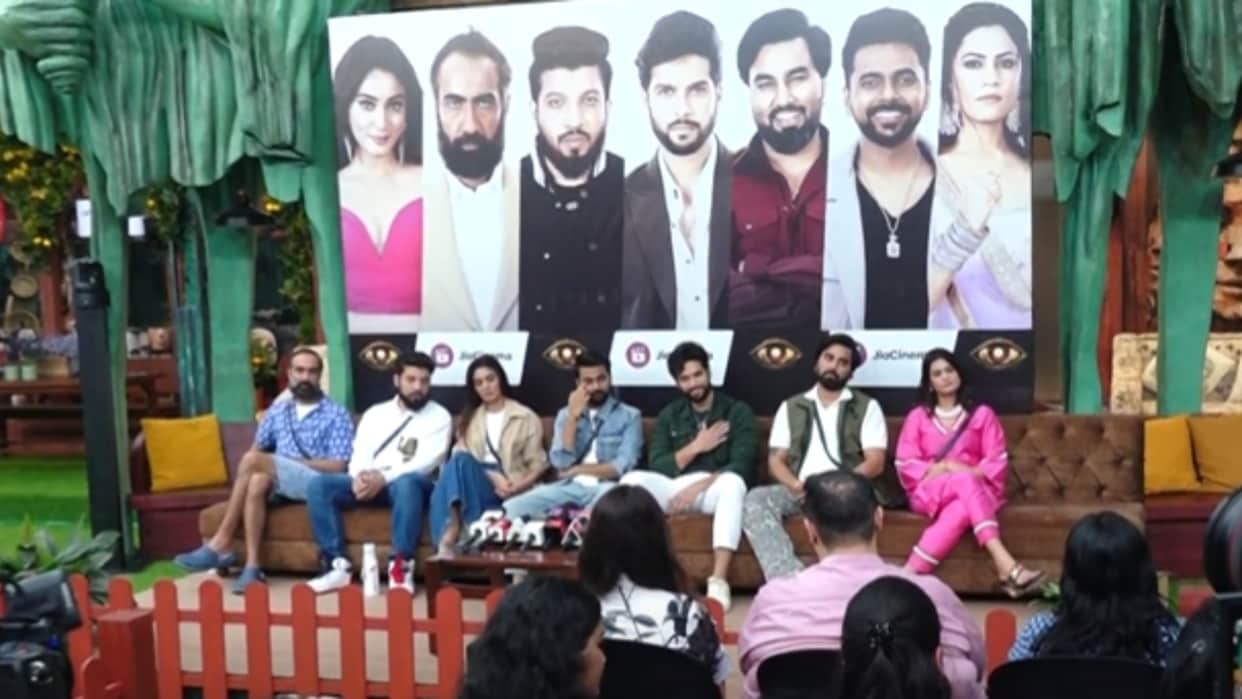 BIGG BOSS OTT 3 PRESS CONFERENCE WITH NAEZY ARMAAN MALIK RANVEER SHOREY SANA MAKBUL LOVEKESH KATARIA