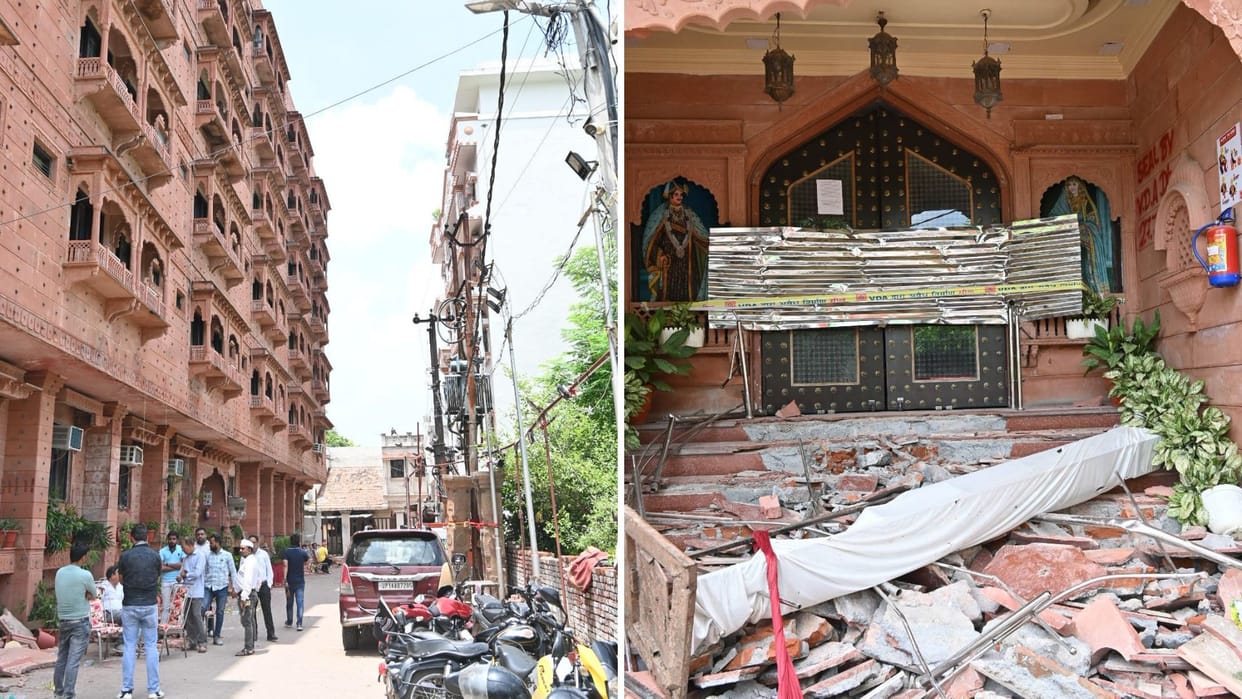 90 rooms demolished sealed with iron sheets Banaras Kothi and River Palace in police custody