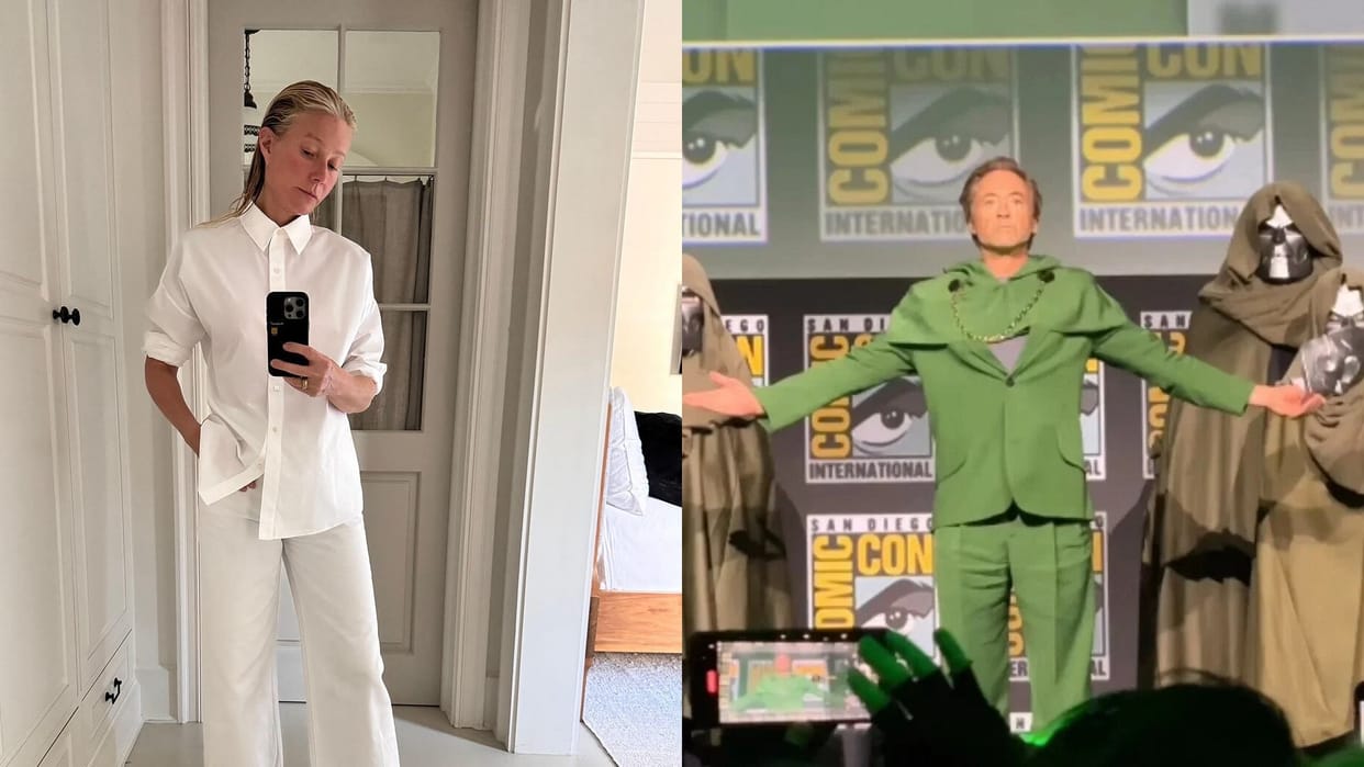 Gwyneth Paltrow reacts to Robert Downey Jr MCU Return as Doctor Doom says I dont get it are you baddie now