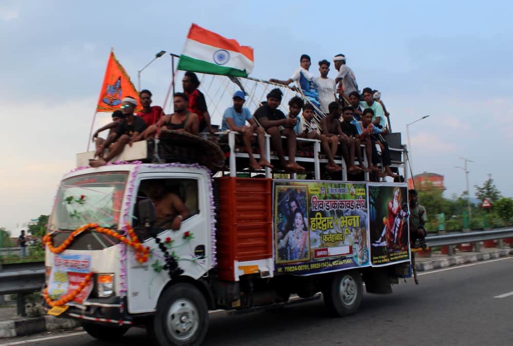 हरिद्वर में कांवड़ यात्रा
