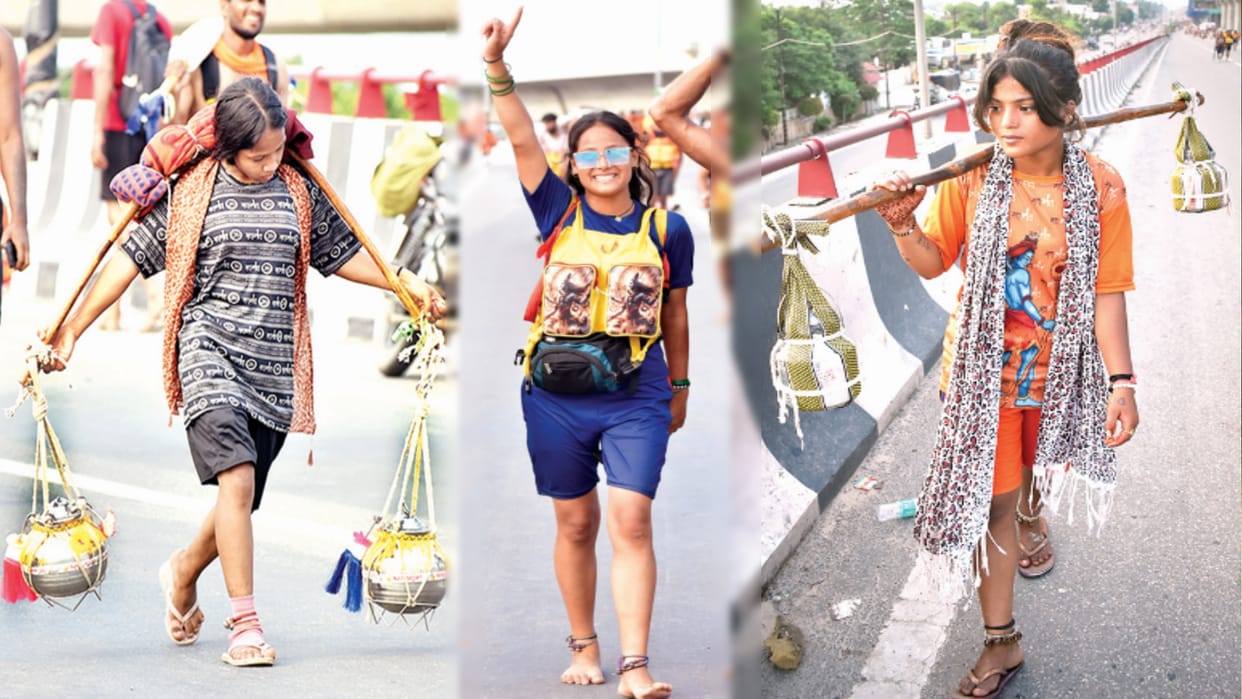 Kanwar Yatra: Haryana girls are no less than boys, women increased in Kanwar yatra this year