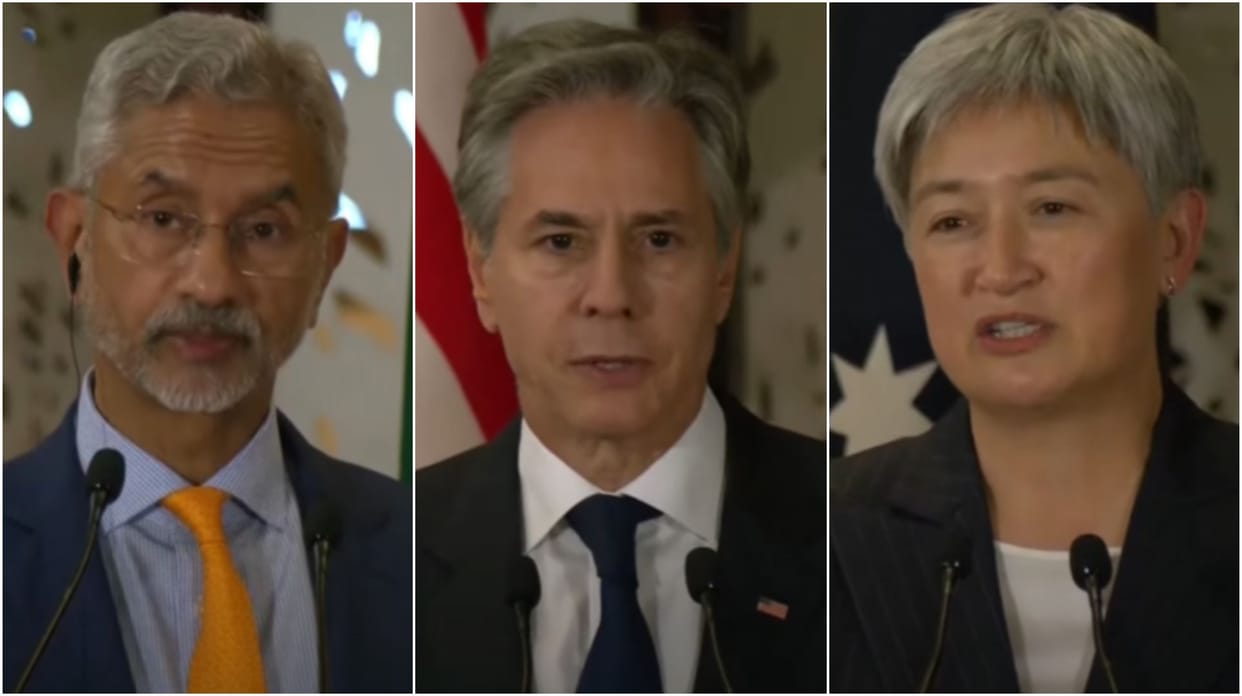 Antony Blinken, Jaishankar, Penny Wong Speaking at the QUAD Foreign Affairs Ministers meeting in Japan's Tokyo