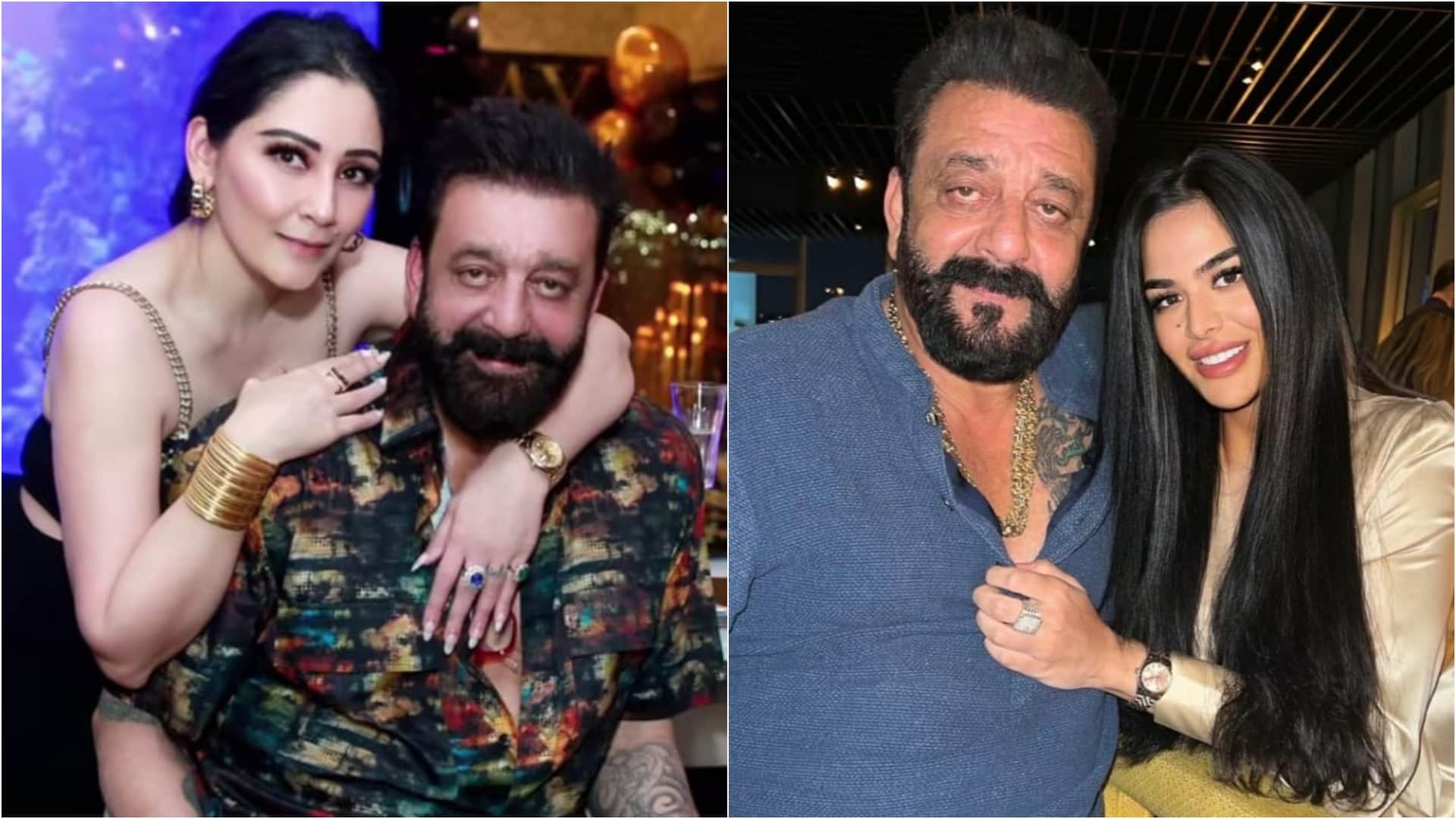 Maanayata Dutt and Trishala shower love on Sanjay Dutt on his birthday See Here Her Social Media Post