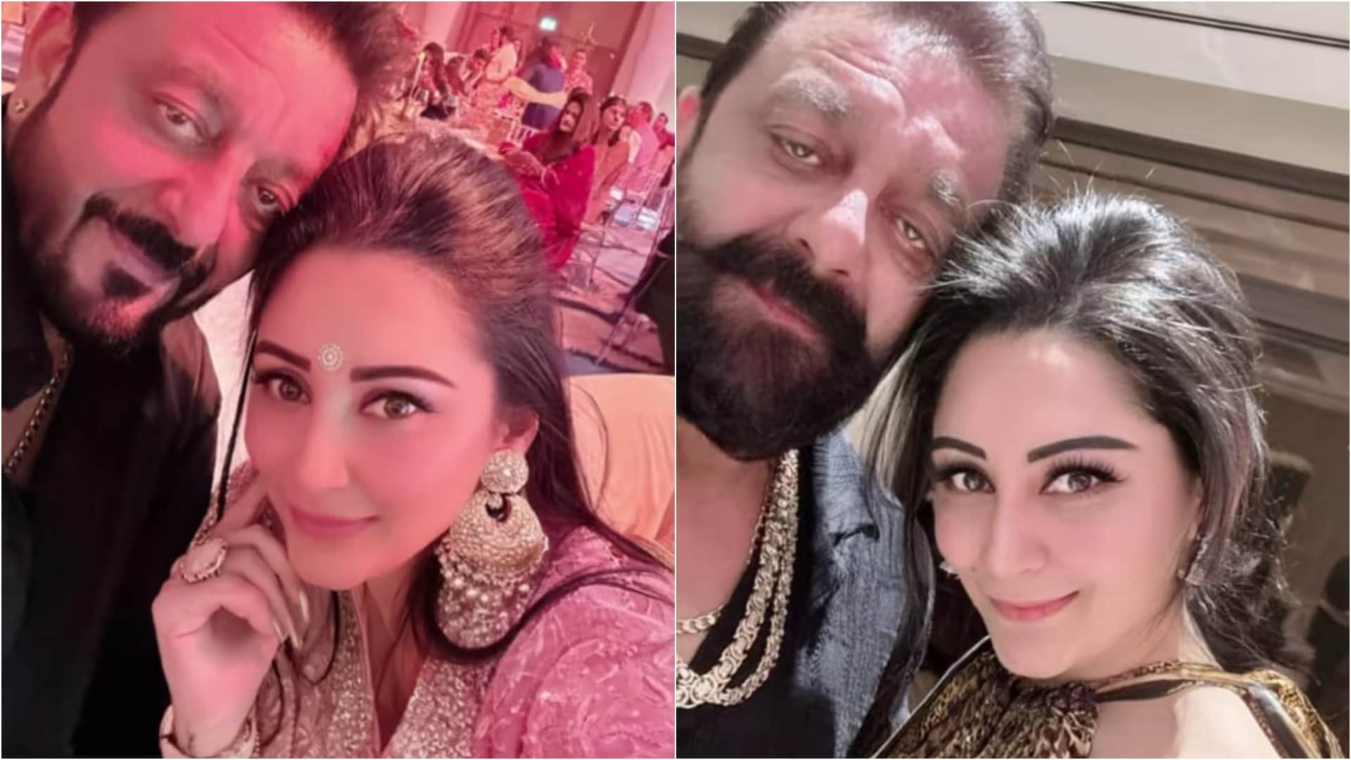 Maanayata Dutt and Trishala shower love on Sanjay Dutt on his birthday See Here Her Social Media Post