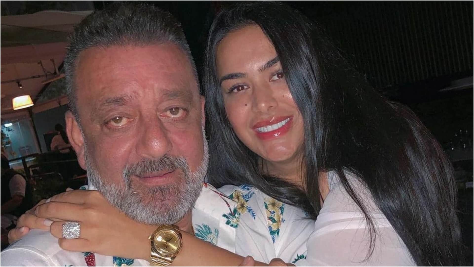 Maanayata Dutt and Trishala shower love on Sanjay Dutt on his birthday See Here Her Social Media Post