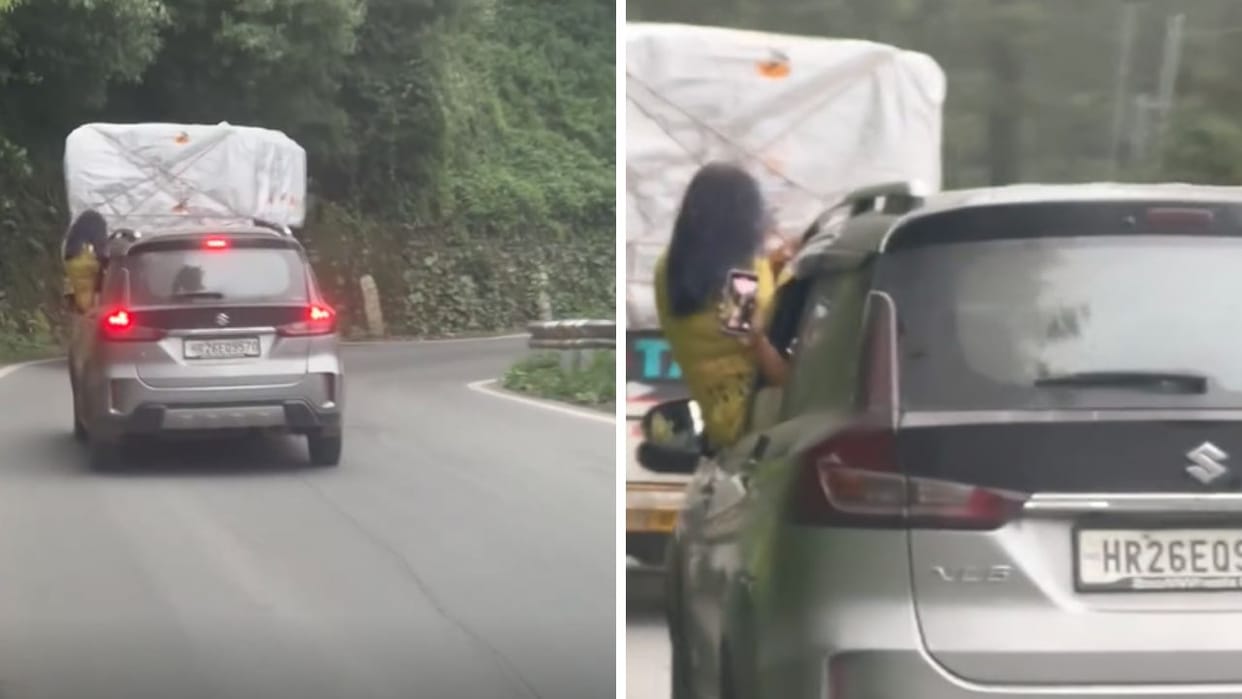 Himachal News Shimla Police Action On Tourist Violating Traffic Rules Viral Video