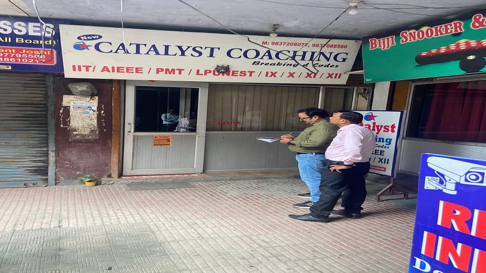 Raid in coaching centers in Haldwani
