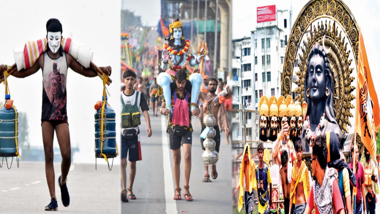 Kanwar Yatra: Shiva devotees are moving forward Even in the scorching heat