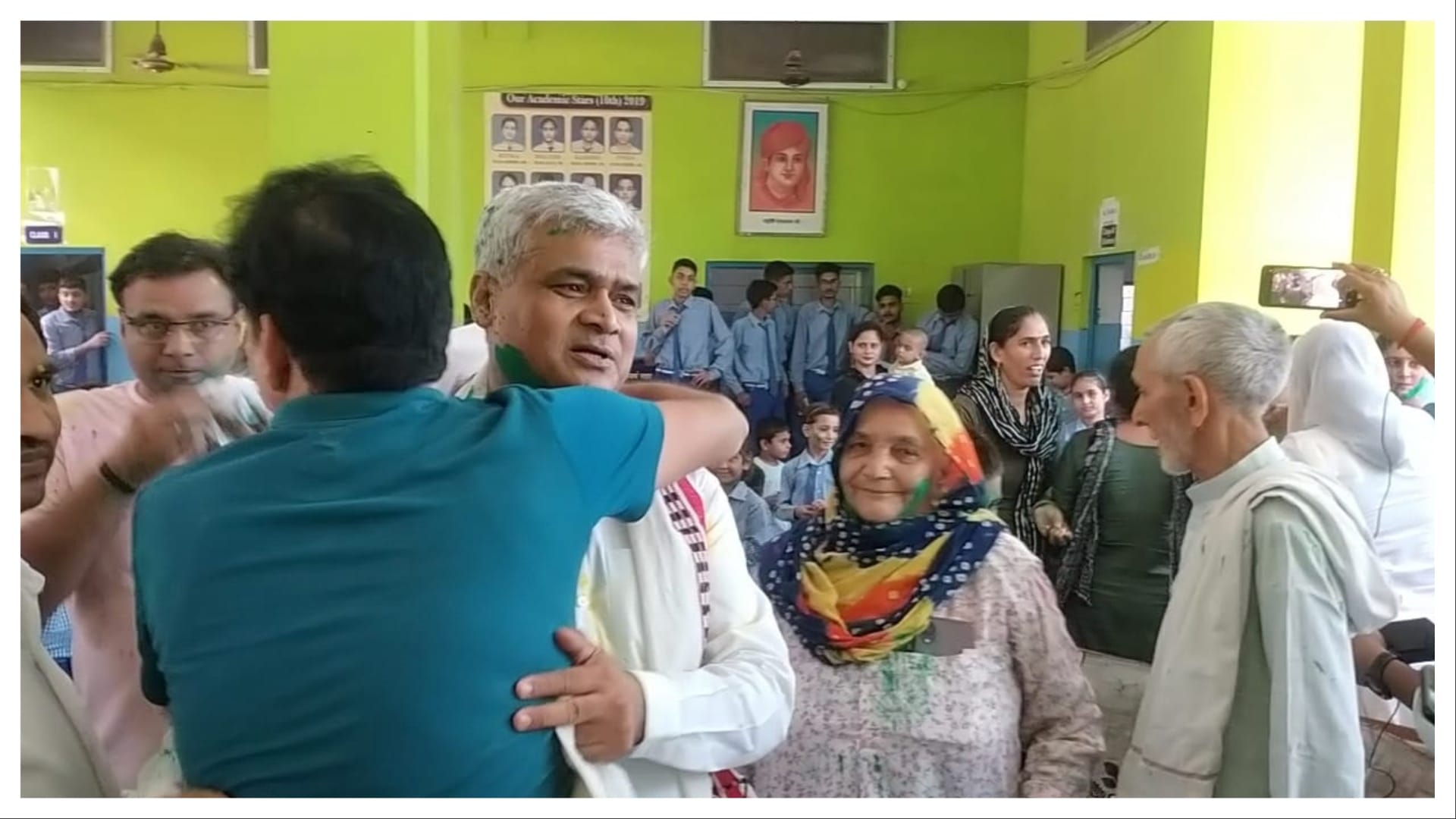 Manu Bhaker Wins Consecutive Two Bronze Medal in Shooting celebration in Village with colors