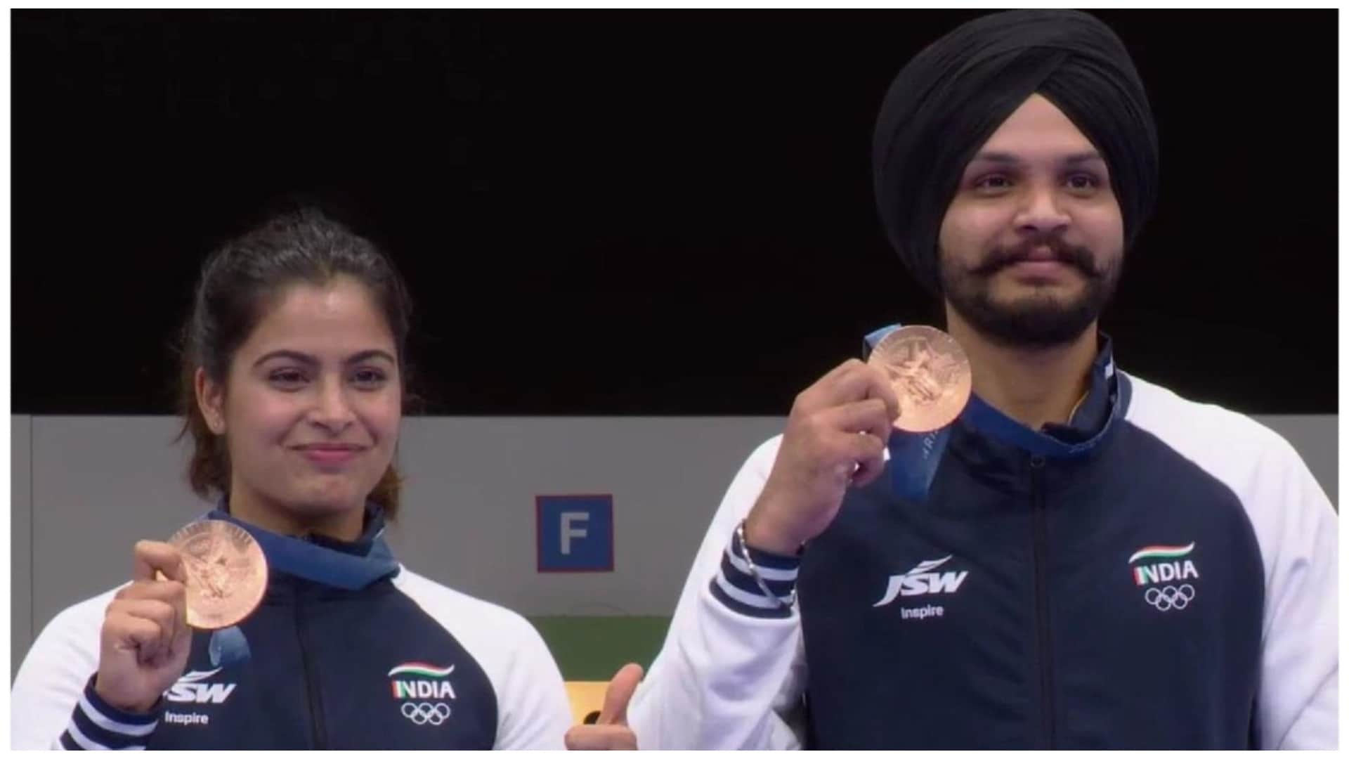 Anil Kapoor and other stars congratulates Manu Bhaker and Sarabjot Singh on their victory olympics 2024
