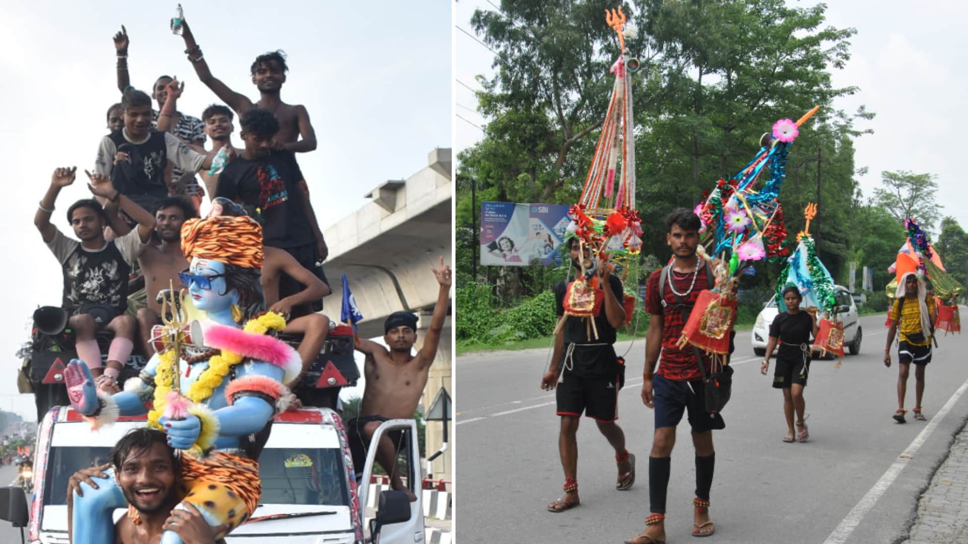 Kanwar Yatra: Shiva devotees are moving forward Even in the scorching heat