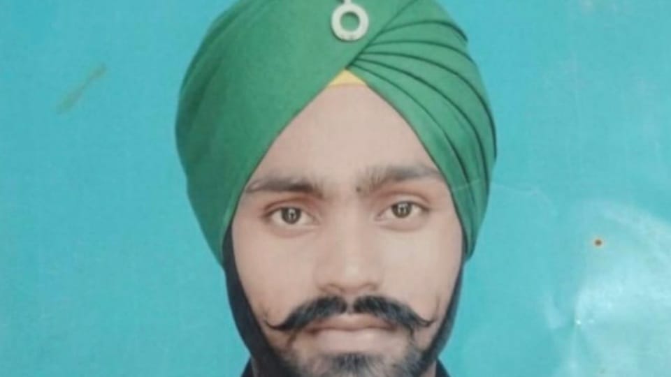 Amry soldier Simranjeet Singh dies due to snake bite in ambala