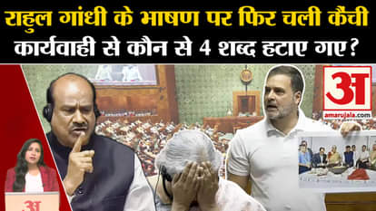 Rahul Gandhi in Parliament: Once again some words from the speech of the Leader of Opposition were removed fro