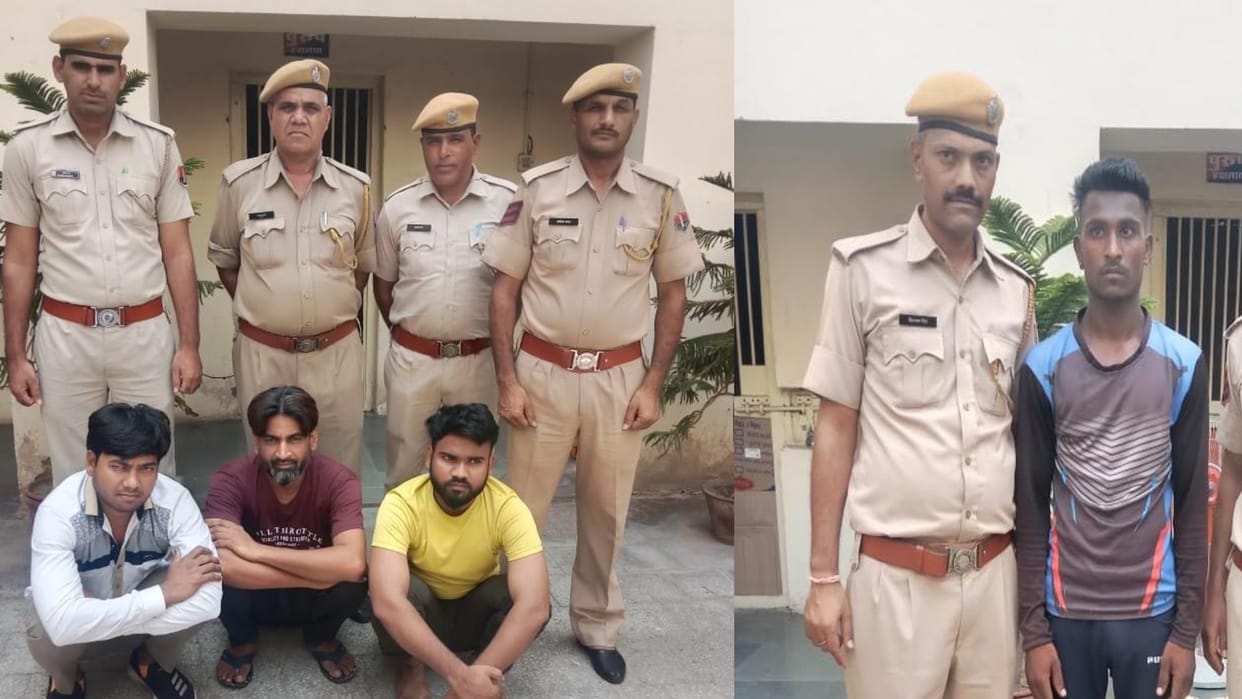 Ajmer: Stolen mobile phones from sleeper coach by posing as passengers, GRP police arrested 4 accused