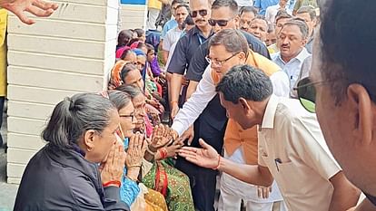 CM Dhami reached disaster affected area Tehri Ghansali enquired about condition of the affected people