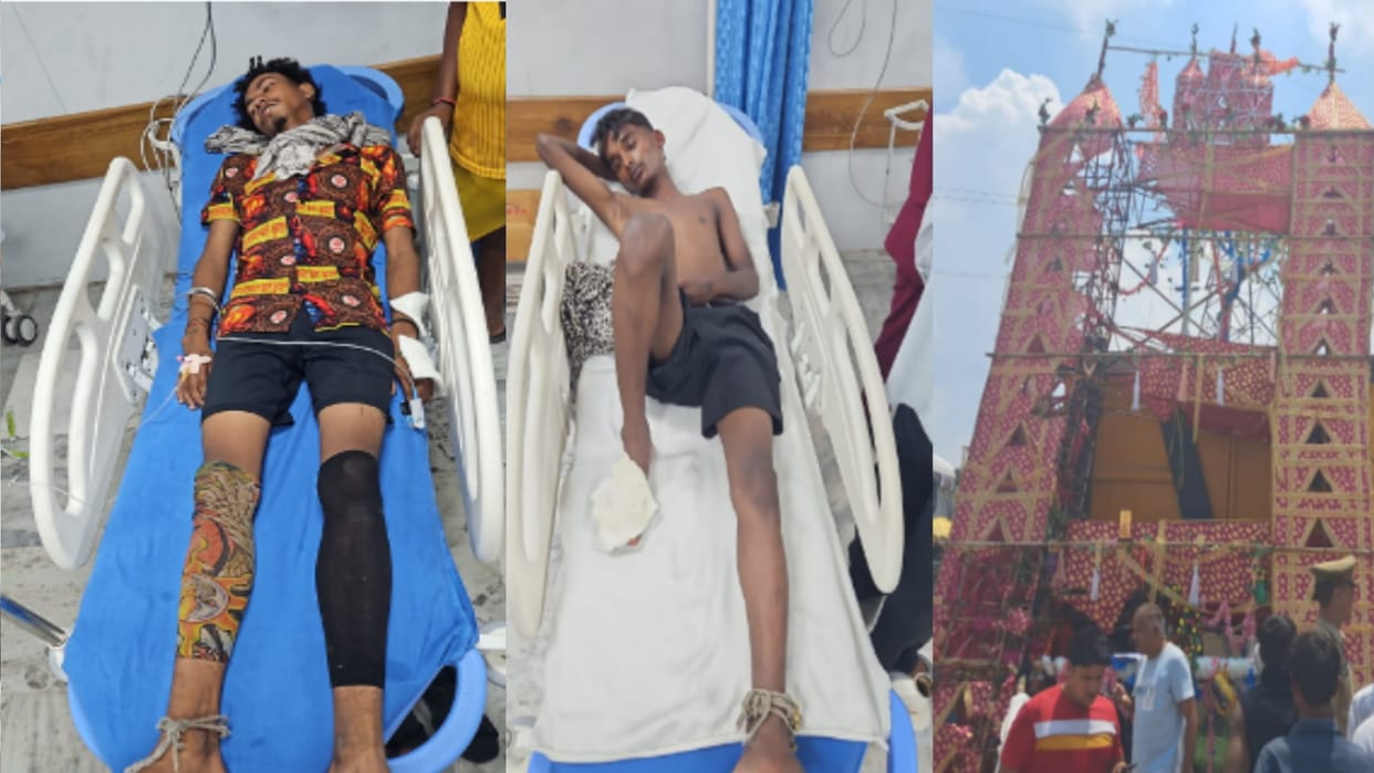 Kanwad Yatra: Kanwad collided with high tension line, seven injured