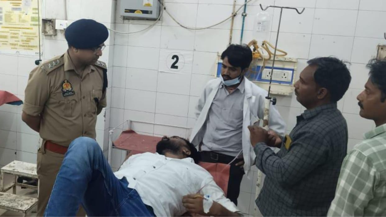 encounter in jaunpur miscreant shot the leg other escaped pistol and cartridges recovered